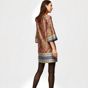 LOFT | Silk Paisley Dress Small